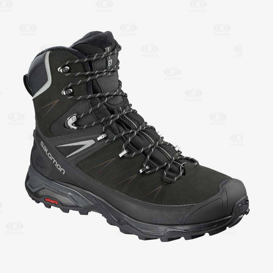 Black Salomon X ULTRA WINTER CLIMASALOMON™ 2 Men\'s Waterproof Boots | US-L1767