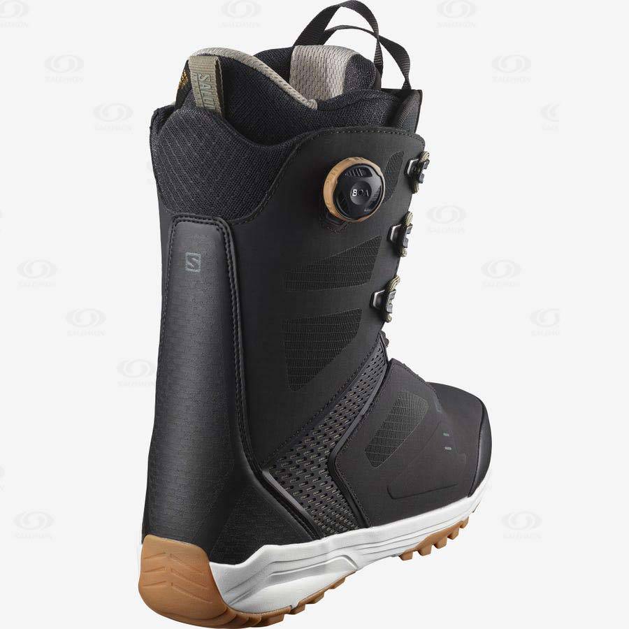 Black / White Salomon DIALOGUE LACE SJ BOA Men's Ski Boots | US-S1800