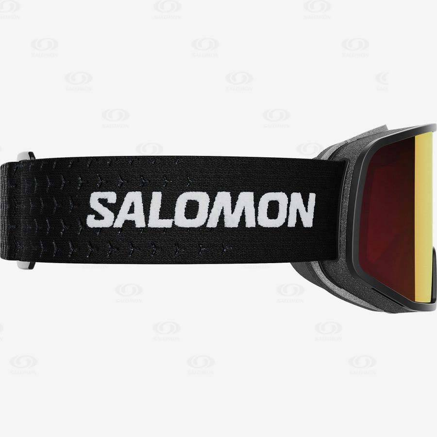 Black / White Salomon LO FI SIGMA Men's Goggles | US-W3220