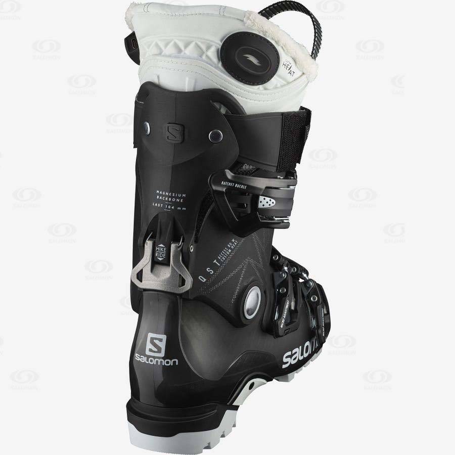 Black / White Salomon QST ACCESS 80 CH Women's Ski Boots | US-N2338