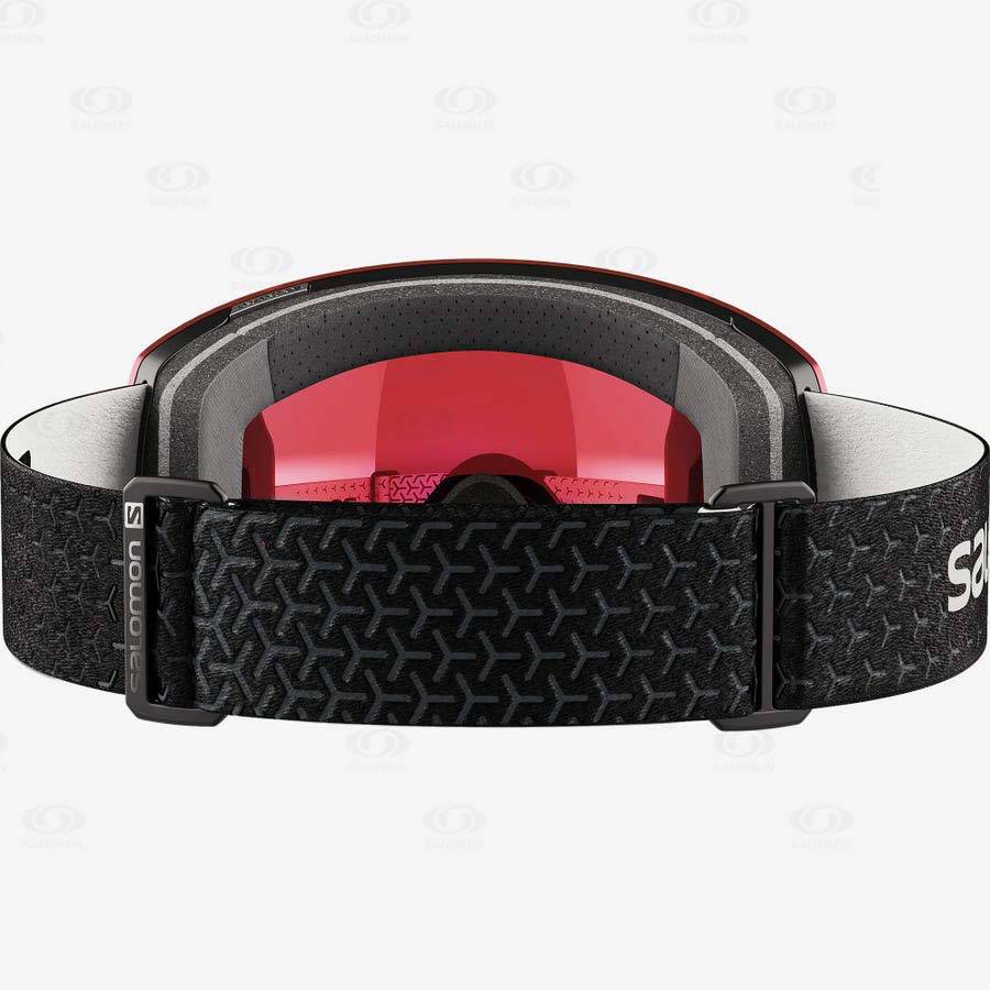 Black / White Salomon RADIUM PRO SIGMA Men's Goggles | US-S2087