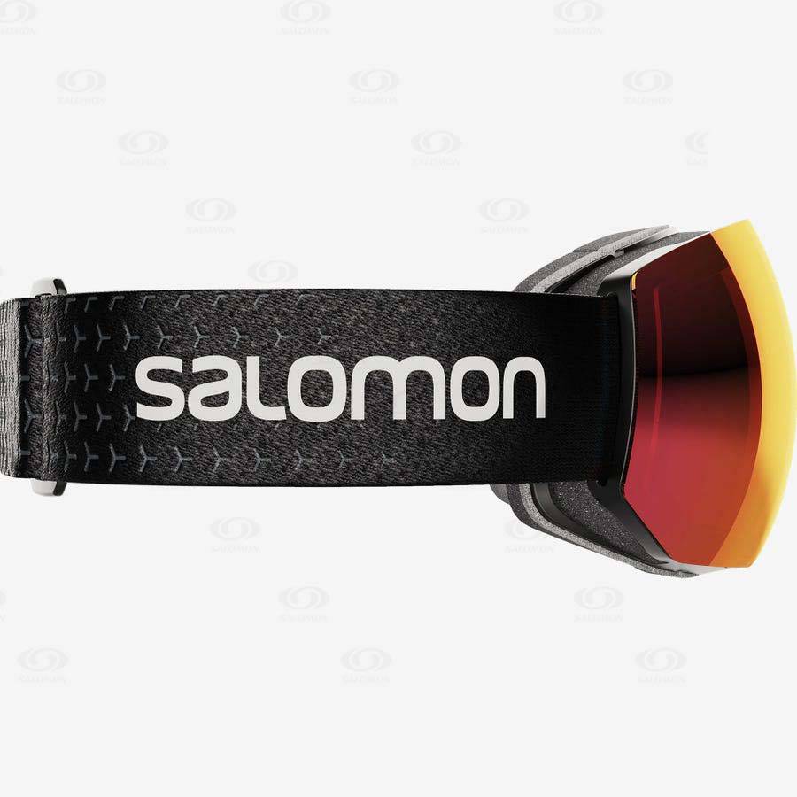 Black / White Salomon RADIUM PRO SIGMA Men's Goggles | US-S2087