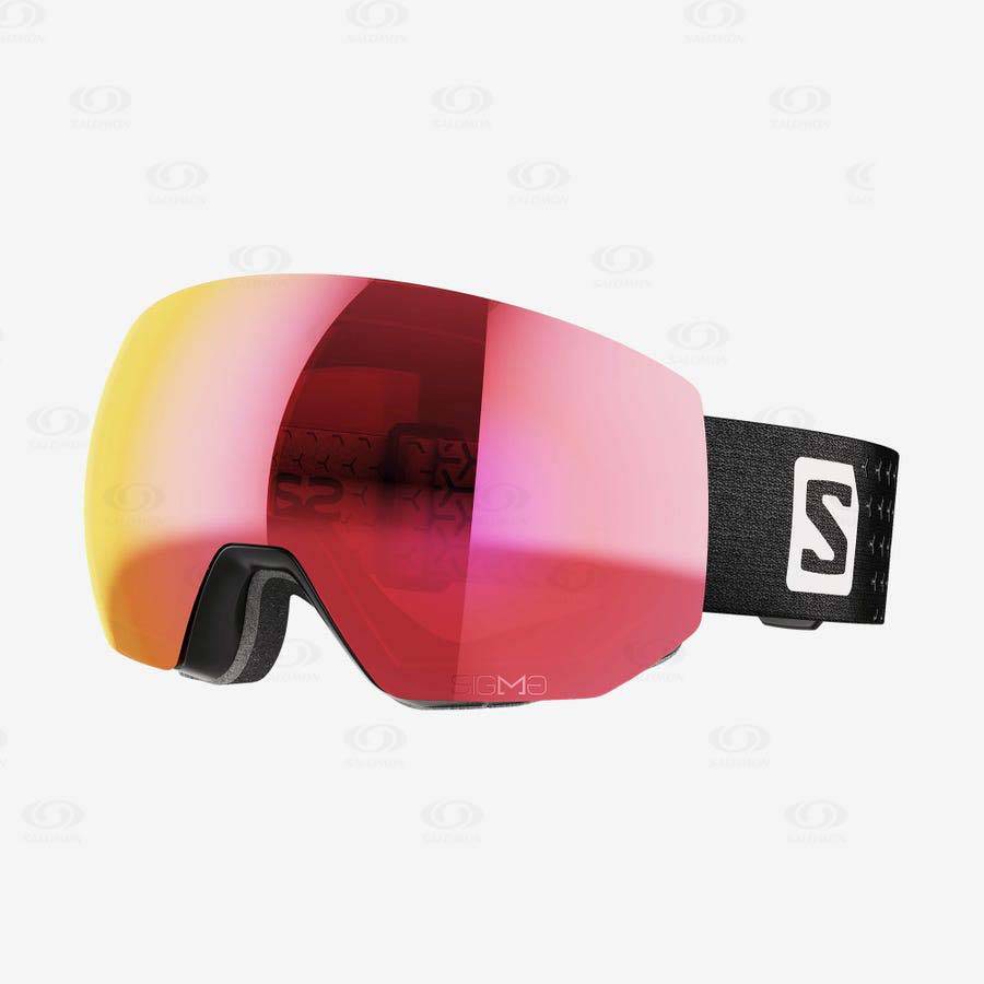 Black / White Salomon RADIUM PRO SIGMA Women\'s Goggles | US-W1780