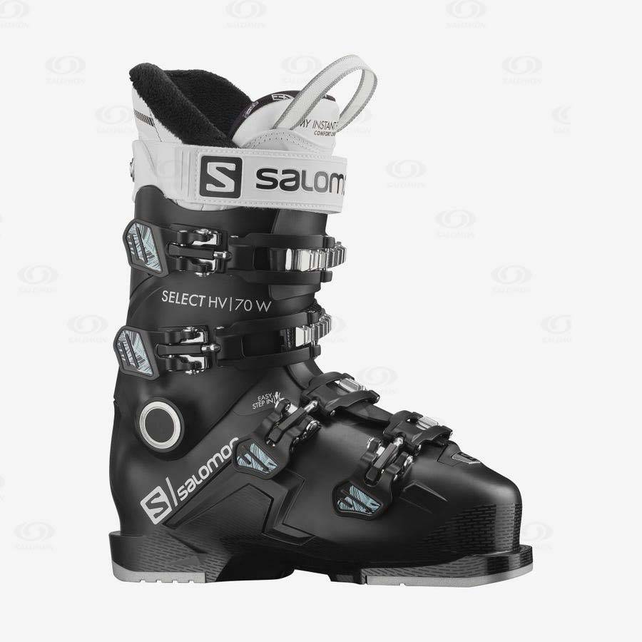 Black / White Salomon SELECT HV 70 Women\'s Ski Boots | US-A1514