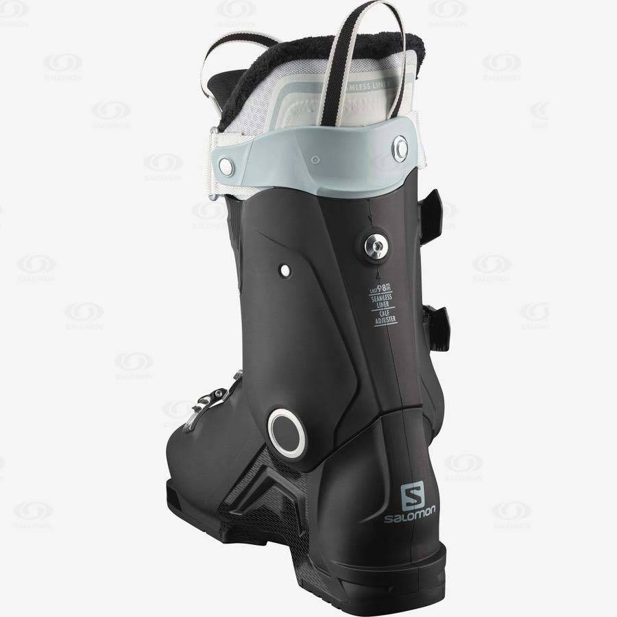 Black / White Salomon S/MAX 80 Women's Ski Boots | US-wO1845