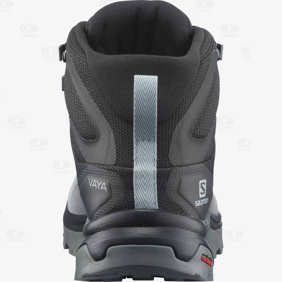 Black / White Salomon VAYA MID GORE-TEX Women's Waterproof Shoes | US-O1789