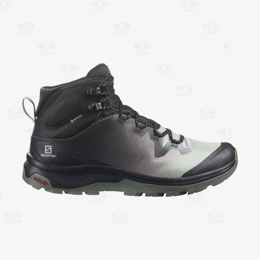 Black / White Salomon VAYA MID GORE-TEX Women\'s Waterproof Shoes | US-O1789