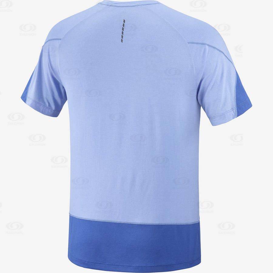 Blue Salomon CROSS RUN GRAPHIC Men's T Shirts | US-N1708