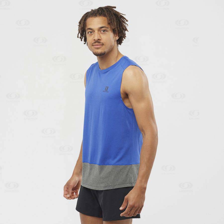 Blue Salomon CROSS RUN Men's T Shirts | US-W2830