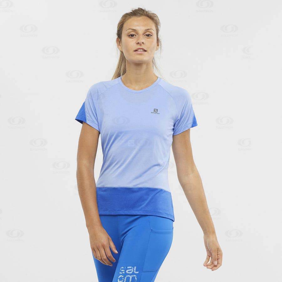 Blue Salomon CROSS RUN Women's T Shirts | US-S1674