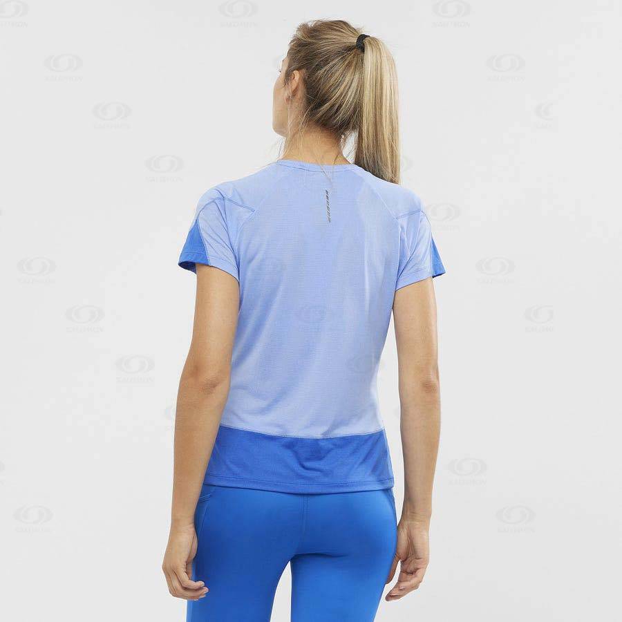 Blue Salomon CROSS RUN Women's T Shirts | US-S1674