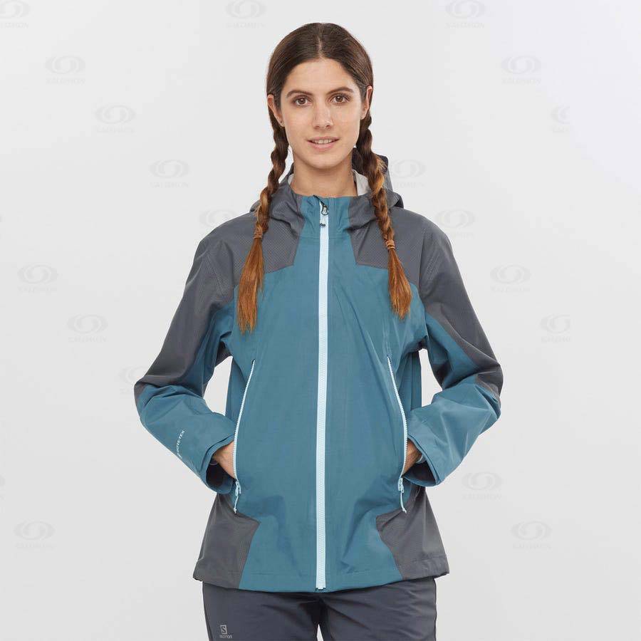 Blue Salomon OUTLINE GORE-TEX HYBRID Women's Waterproof Jackets | US-L1354