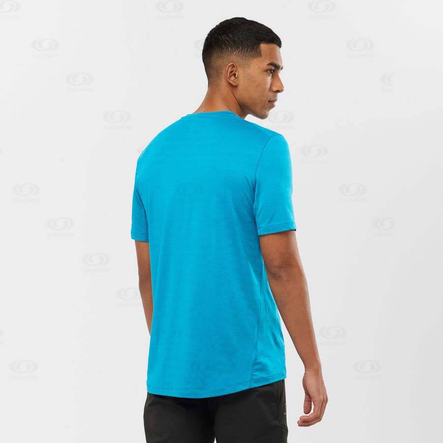 Blue Salomon OUTLINE Men's T Shirts | US-N1925