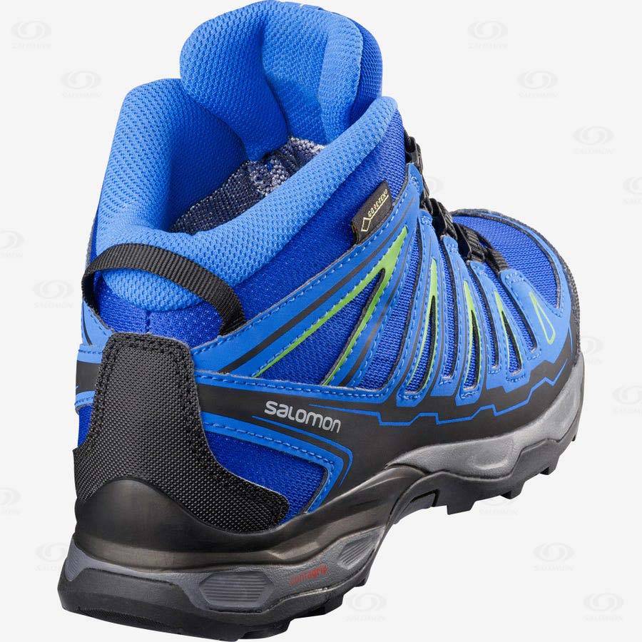 Blue Salomon X-ULTRA MID GORE-TEX kids Hiking Shoes | US-A1528