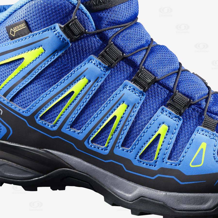 Blue Salomon X-ULTRA MID GORE-TEX kids Hiking Shoes | US-A1528