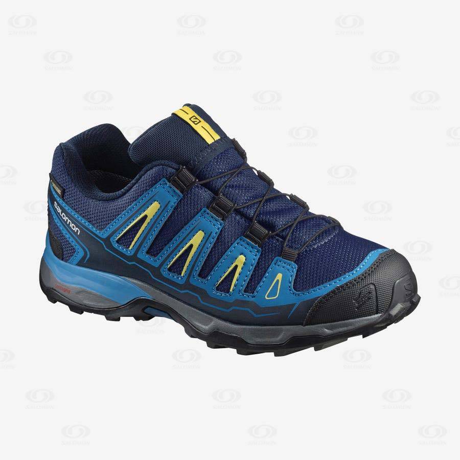 Blue Salomon X-ULTRA MID GORE-TEX kids Waterproof Shoes | US-N1904