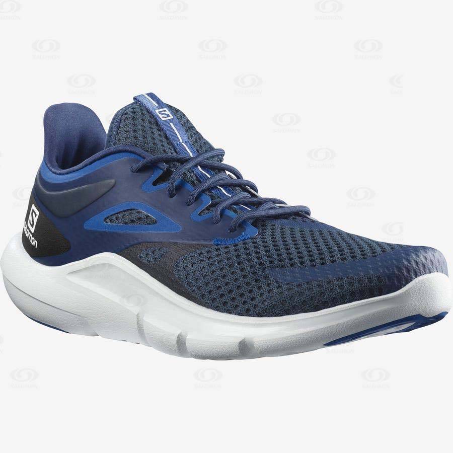 Blue / White Salomon PREDICT MOD Men's Running Shoes | US-A2508