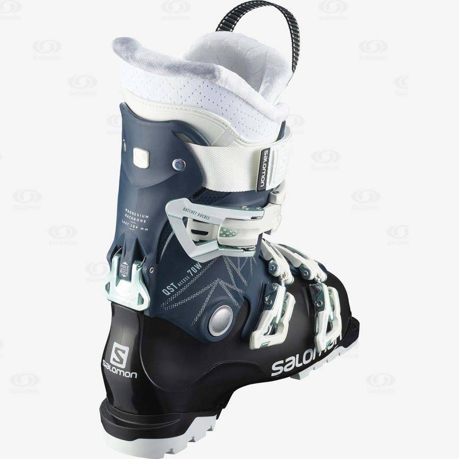 Blue / White Salomon QST ACCESS 70 Women's Ski Boots | US-M1496