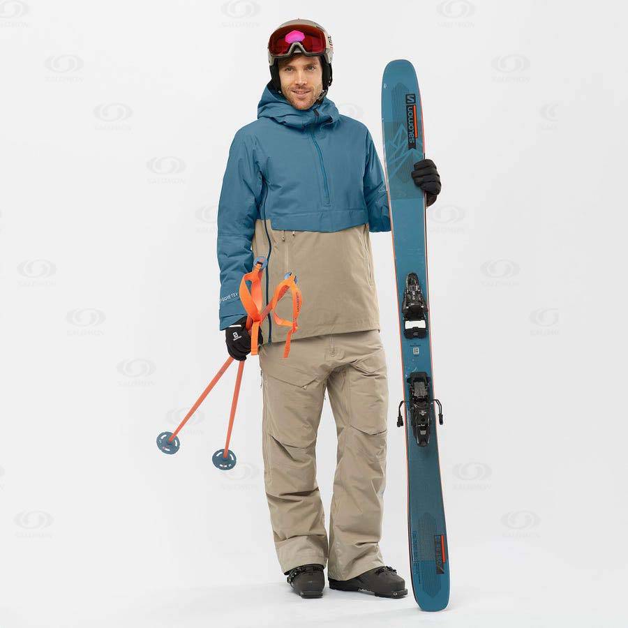 Brown Salomon GRAVITY GORE-TEX Men's Ski Pants | US-O1133