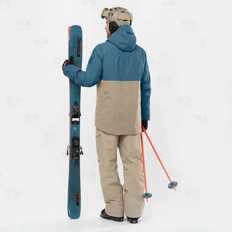 Brown Salomon GRAVITY GORE-TEX Men's Ski Pants | US-O1133