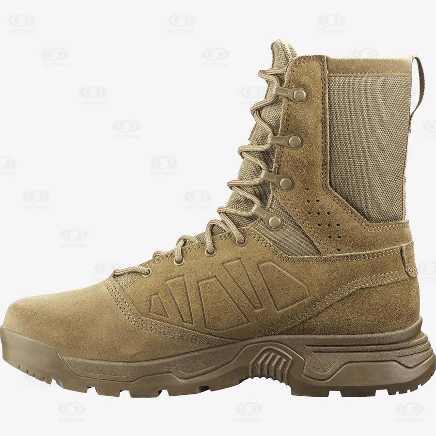 Brown Salomon GUARDIAN Men's Forces Boots | US-L2012