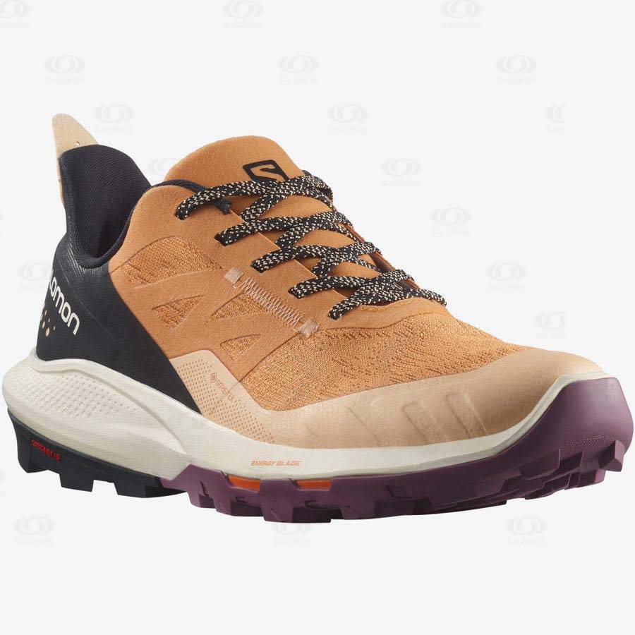 Brown Salomon OUTPULSE GORE-TEX Women's Hiking Shoes | US-A1465