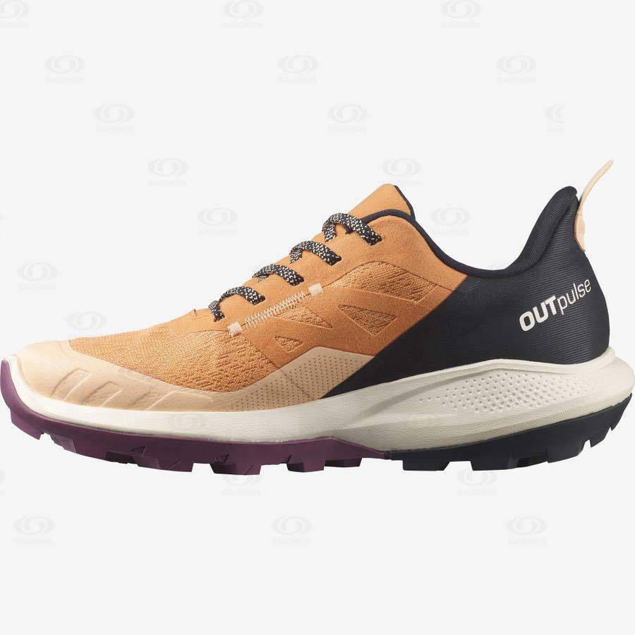 Brown Salomon OUTPULSE GORE-TEX Women's Waterproof Shoes | US-M1643