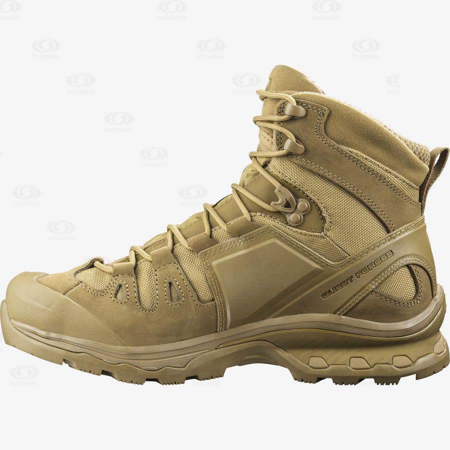 Brown Salomon QUEST 4D FORCES 2 Men's Forces Boots | US-N2184