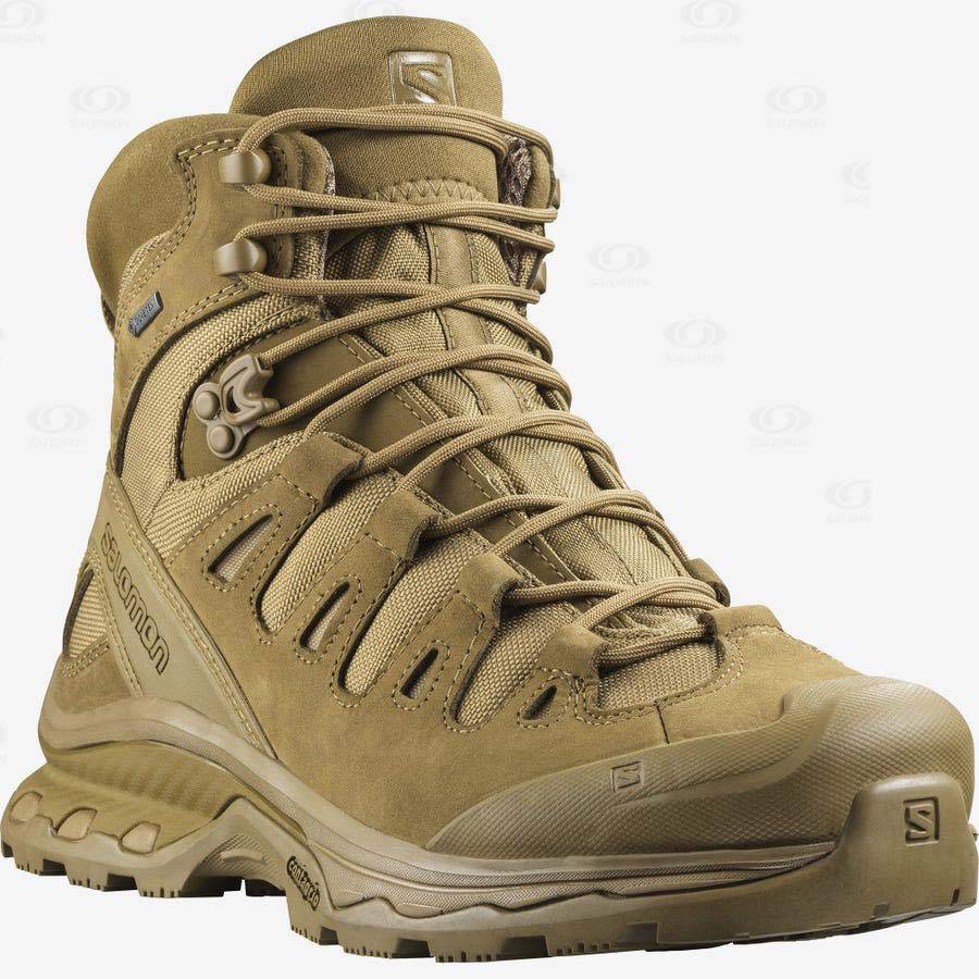 Brown Salomon QUEST 4D GORE-TEX FORCES 2 Men's Forces Boots | US-M1279