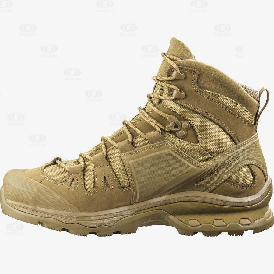 Brown Salomon QUEST 4D GORE-TEX FORCES 2 Men's Forces Boots | US-M1279