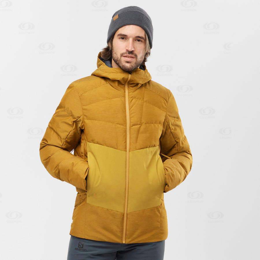 Brown Salomon SNOWSHELTER Men's Ski Jackets | US-O2197