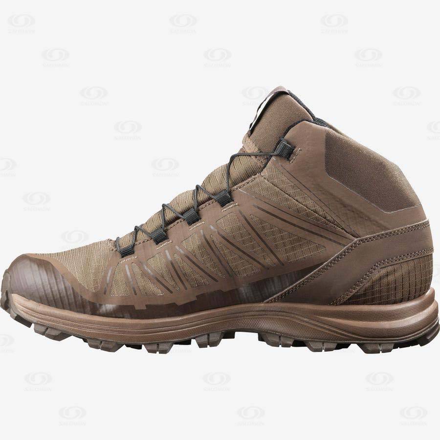 Brown Salomon SPEED ASSAULT Men's Forces Boots | US-S2577