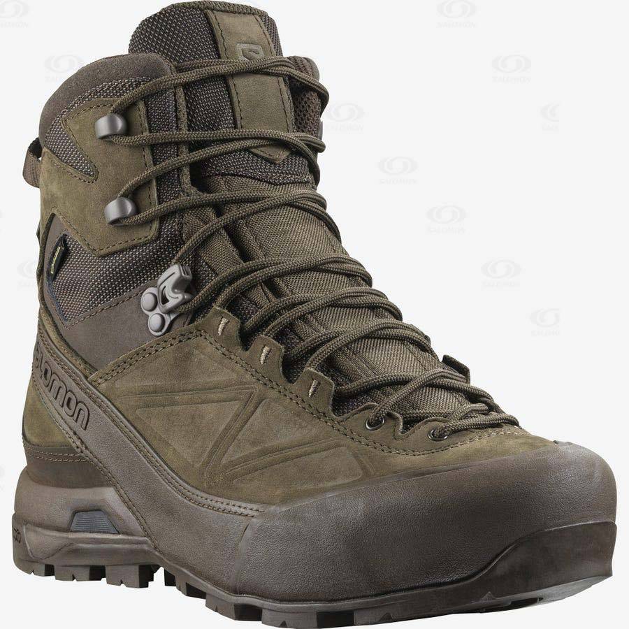 Brown Salomon X ALP GORE-TEX FORCES Men's Forces Boots | US-O1280