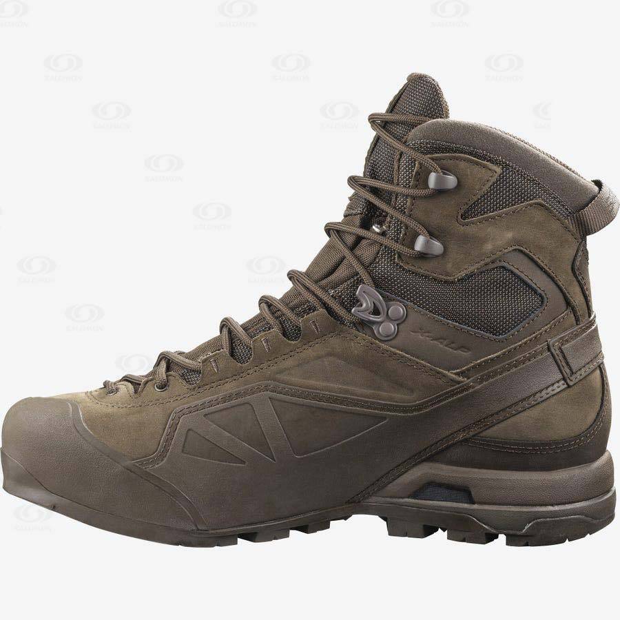 Brown Salomon X ALP GORE-TEX FORCES Women's Waterproof Boots | US-M1825