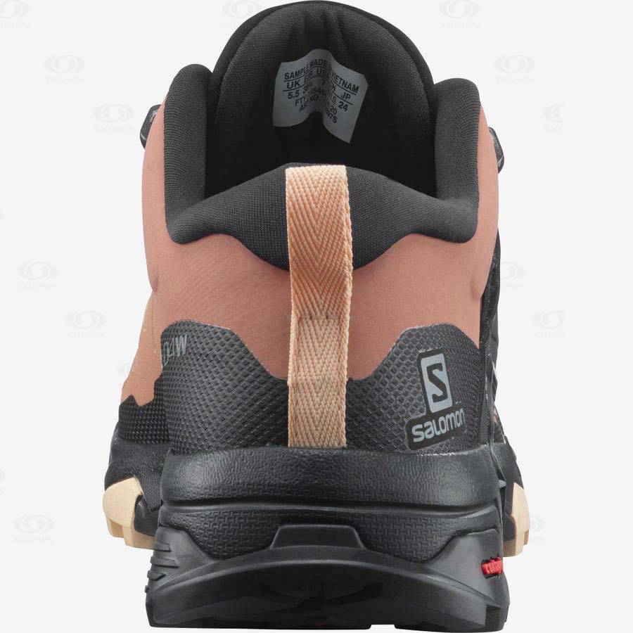 Brown Salomon X ULTRA 4 GORE-TEX Women's Waterproof Shoes | US-W1360