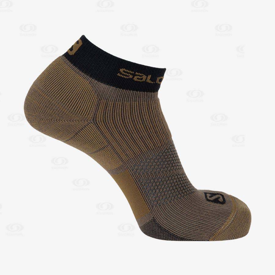 Brown Salomon X ULTRA ANKLE Men\'s Socks | US-O1399