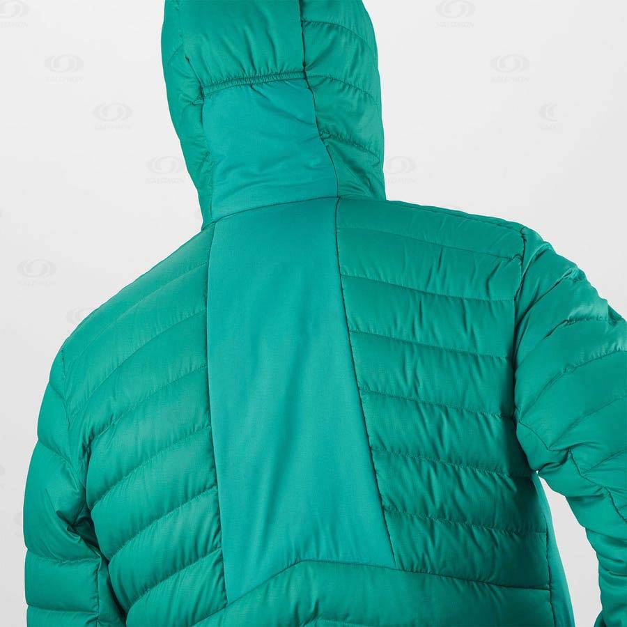 Green Salomon ESSENTIAL XWARM DOWN Men's Insulated Jackets | US-N1484