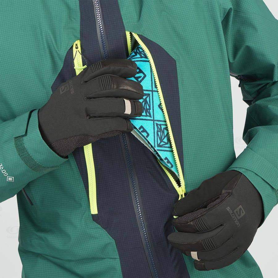 Green Salomon OUTPEAK GORE-TEX 3L Men's Waterproof Jackets | US-O1754