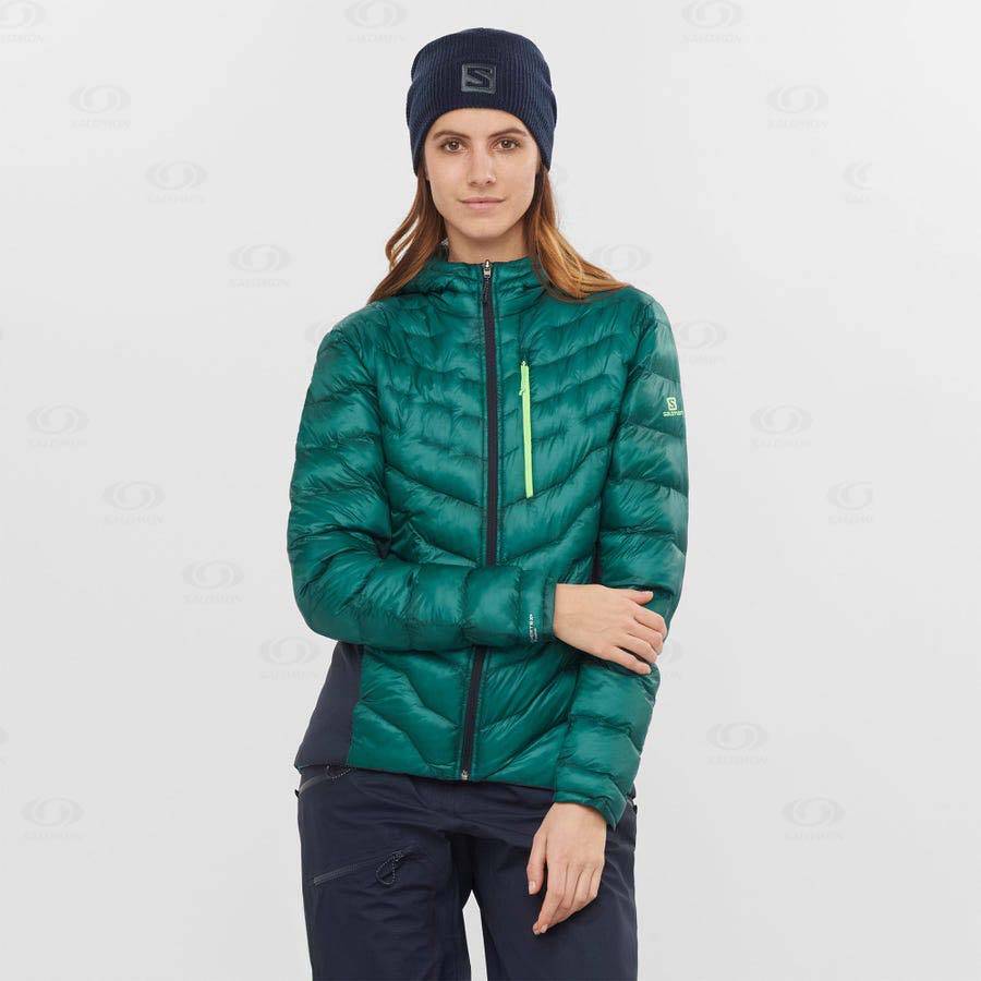 Green Salomon OUTPEAK PRIMALOFT Women's Insulated Jackets | US-L1914