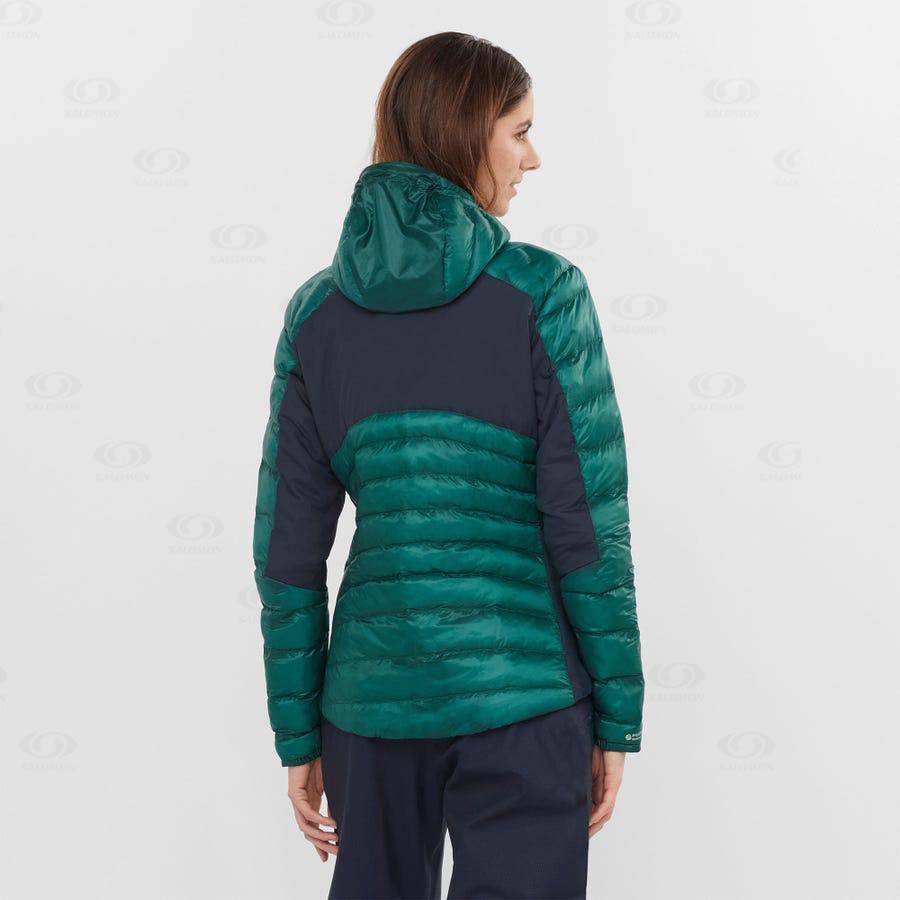 Green Salomon OUTPEAK PRIMALOFT Women's Insulated Jackets | US-L1914