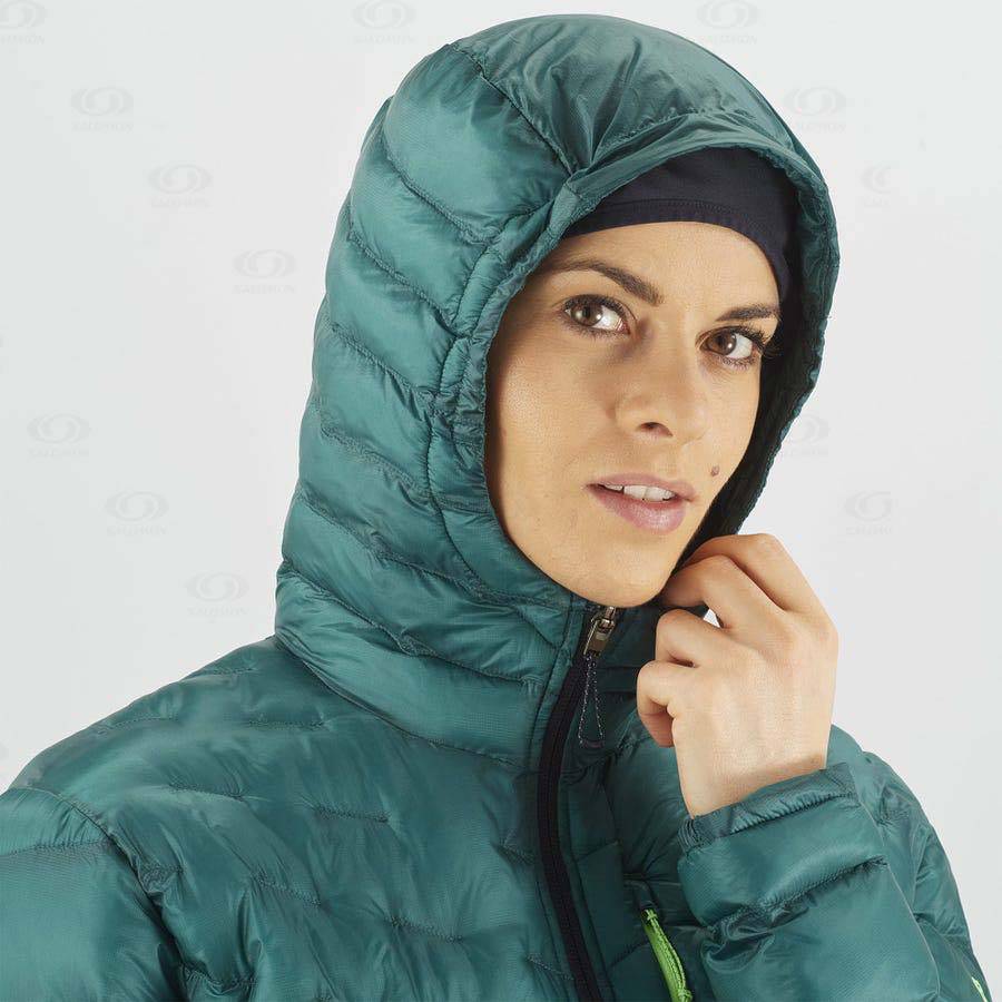 Green Salomon OUTPEAK PRIMALOFT Women's Insulated Jackets | US-L1914