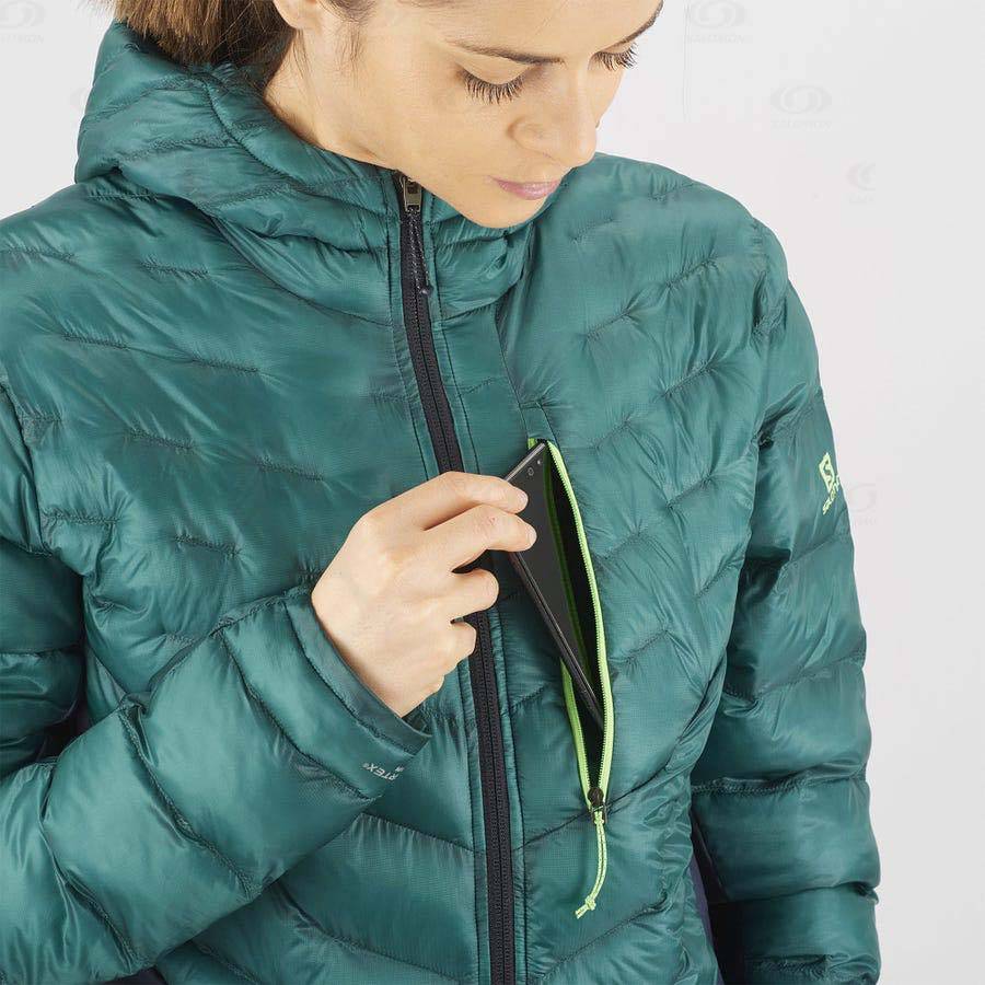 Green Salomon OUTPEAK PRIMALOFT Women's Insulated Jackets | US-L1914