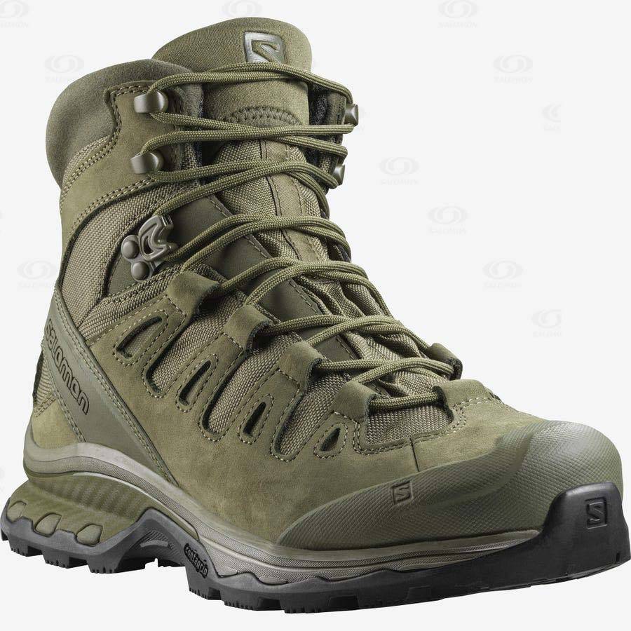 Green Salomon QUEST 4D FORCES 2 EN Men's Forces Boots | US-L1837