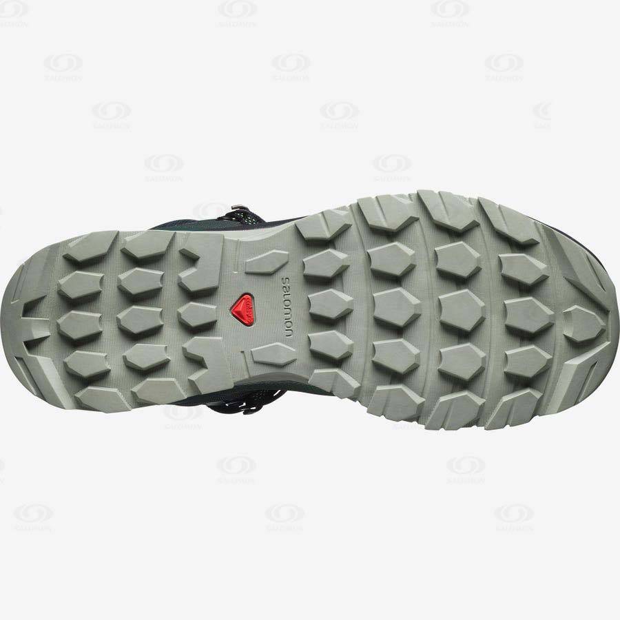 Green Salomon VAYA MID GORE-TEX Women's Waterproof Shoes | US-O1763