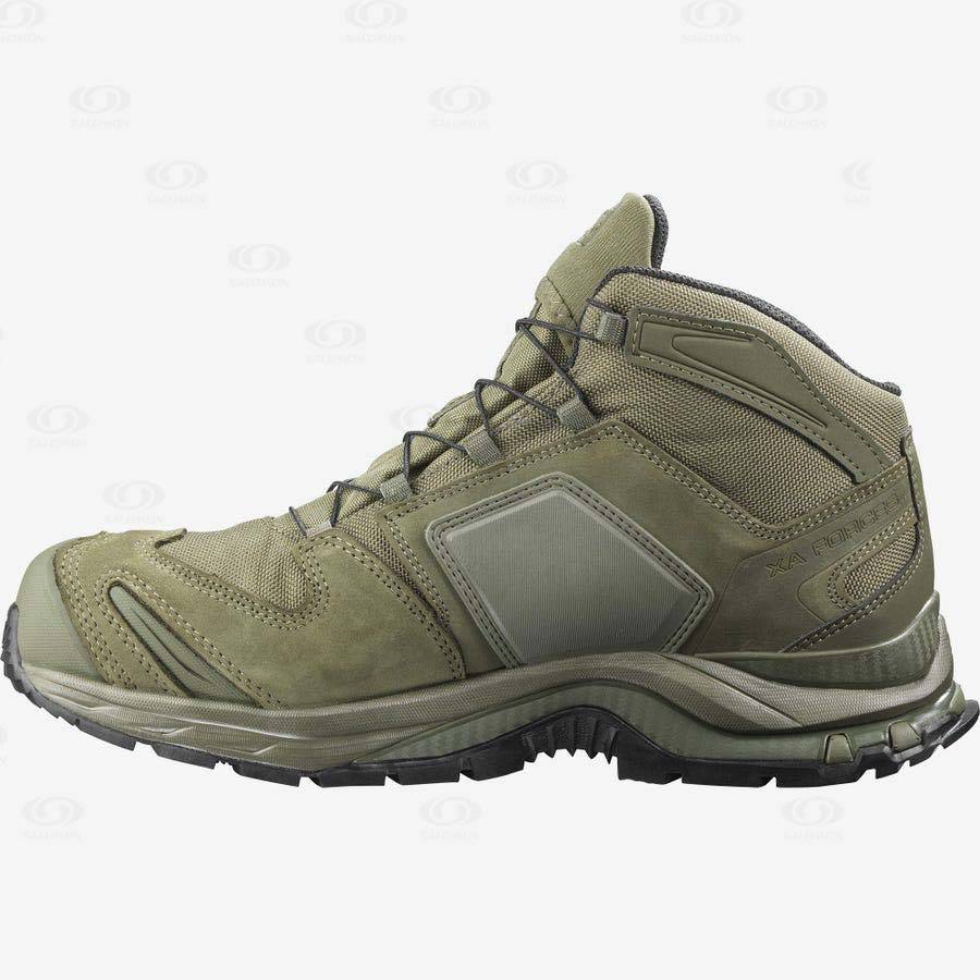 Green Salomon XA FORCES MID GORE-TEX EN Women's Waterproof Boots | US-M2364