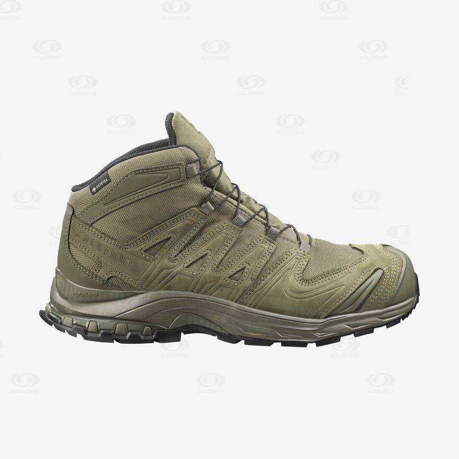 Green Salomon XA FORCES MID GORE-TEX EN Women\'s Waterproof Boots | US-M2364