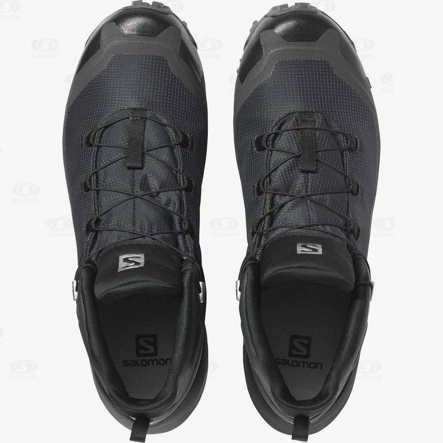 Grey / Black Salomon CROSS HIKE MID GORE-TEX Men's Waterproof Shoes | US-O1271