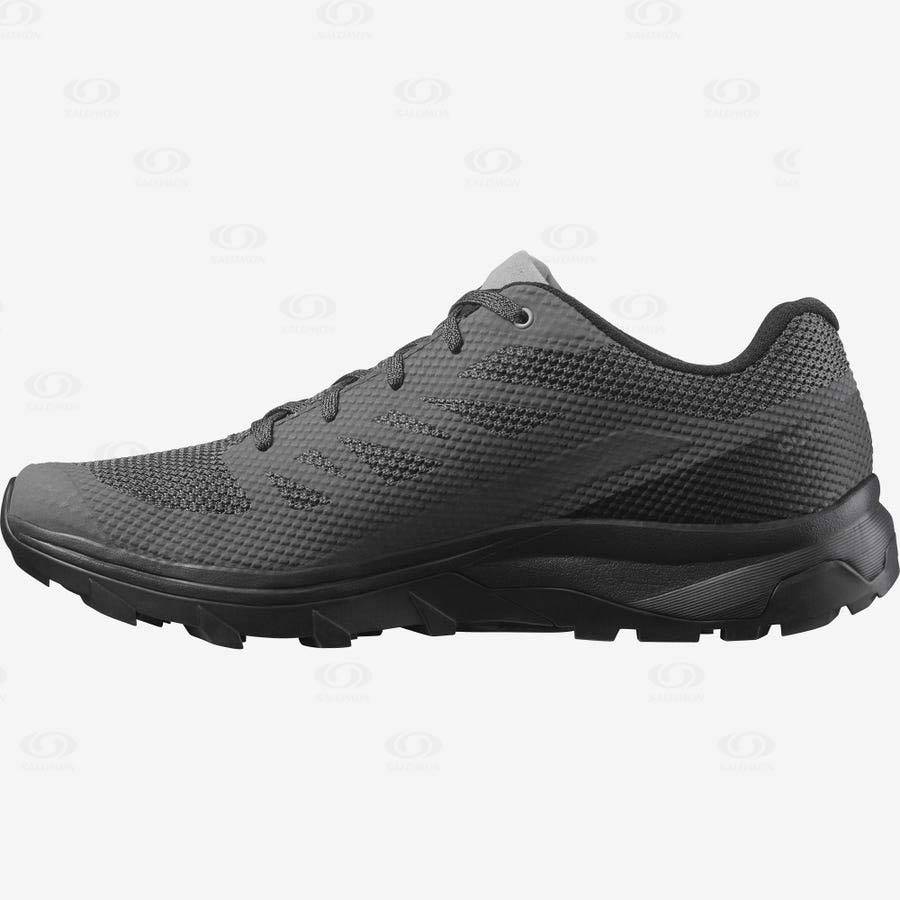 Grey / Black Salomon OUTLINE Men's Hiking Shoes | US-wO1686