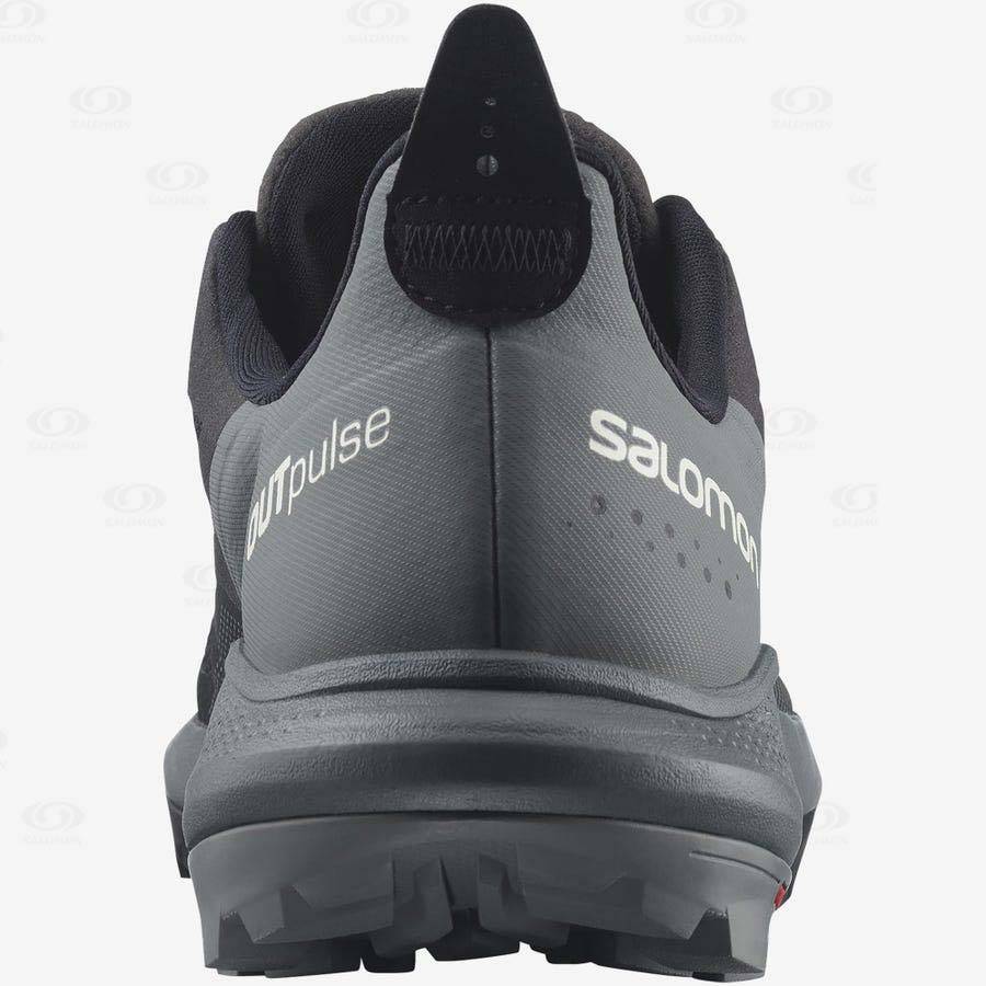 Grey / Black Salomon OUTPULSE GORE-TEX Women's Waterproof Shoes | US-O1936