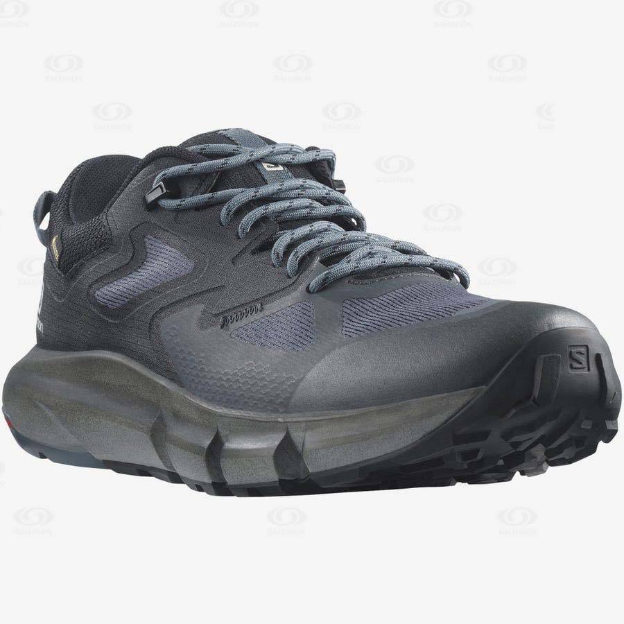 Grey / Black Salomon PREDICT HIKE GORE-TEX Men's Hiking Shoes | US-A2025